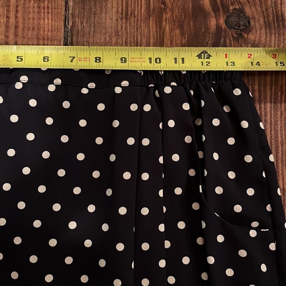 NWOT medium black and tan mini skirt - Picture 8 of 8